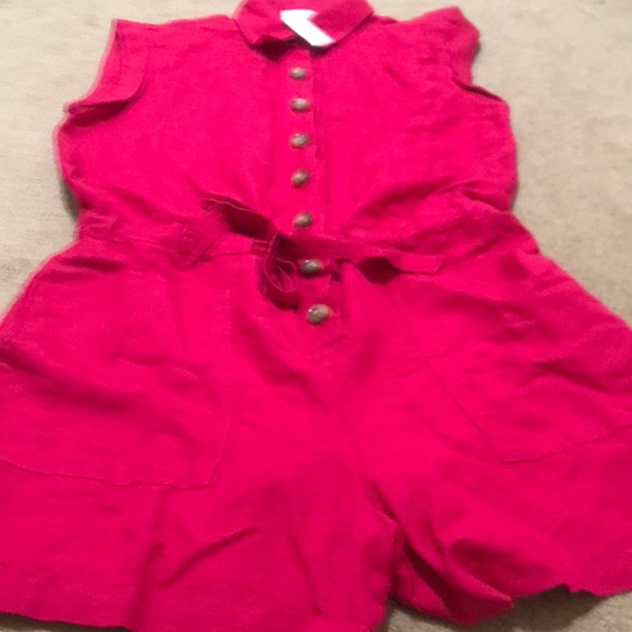 🌸NEW🌸 Loft One Piece Linen Romper Jumpsuit Sold Out Online - Picture 3 of 16